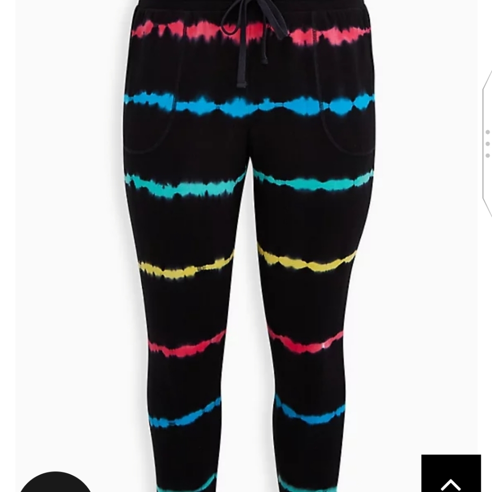 🆕 1X RAINBOW STRIPE FRENCH TERRY JOGGER